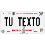 Placas Para Auto Personalizadas Sinaloa