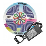 Cinta De Neon 12v Neon Flexible Strip Light 5m Transformador