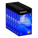 Paquete De 6 Vhs Sony 6t120vr De 120 Minutos (descontinuado