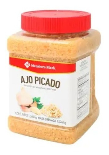 Ajo Picado Member's Mark 1.36 Kg Sin Gluten Sin Saborizantes