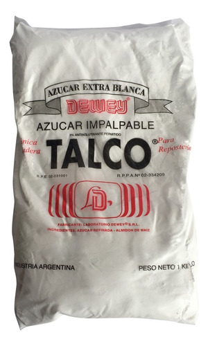 Azucar Impalpable Talco 1 Kg