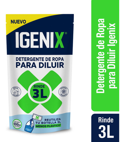 Detergente Ropa Para Diluir Dp Igenix 500ml