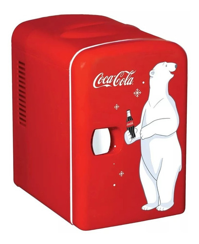 Mini Enfriador Mini Refri Frigobar Coca - Cola Para 6 Latas 