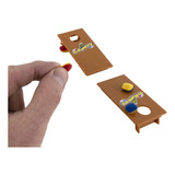 Mundos Más Pequeños Connect 4 Cornhole Miniature Play Cards