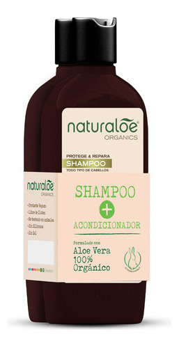  Set Shampoo + Acondicionador Argan Oil Naturaloe