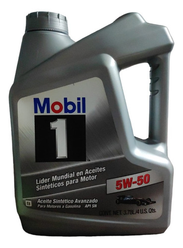 Aceite Para Motor Sintetico Mobil 1 - 5w50 3.78l
