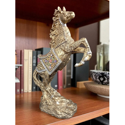 Escultura Caballo Imperial Relinchando 42cm Arte Atilano | Meses sin interés