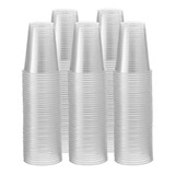 100 Vasos Plastico Reciclable Transparente 350 Cc (12 Oz )