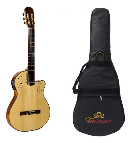 Guitarra Clasica Caja Angosta La Alpujarra 300k Artec Funda