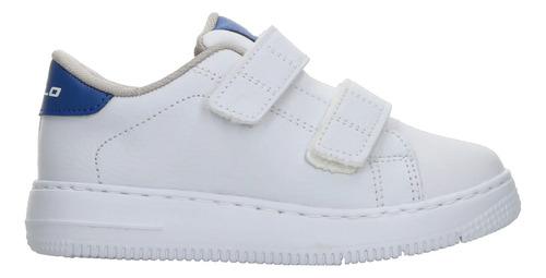 Tenis Niño Janlo Blanco Escolar Deportivo Casual Colegio Cómodo Cintas Adhesivas Infantil T15-18 | Envío gratis