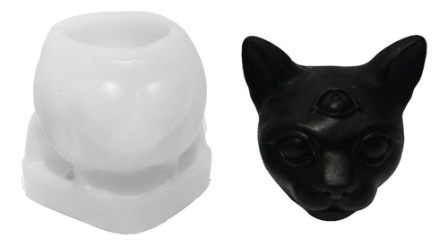 3 Pcs Silicone Candle Mold - 3d Cat Candle Silicone Molds -