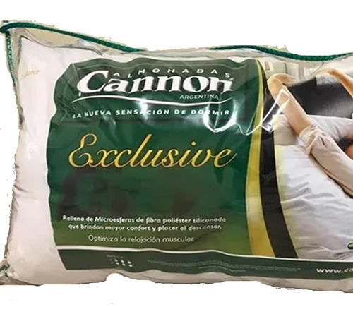 Almohada Cannon Exclusive 70 X 50 Fibra Siliconada Local