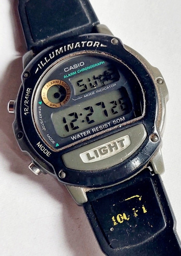 Reloj Casio Illuminator Pulsera Hombre 50 Metros Water