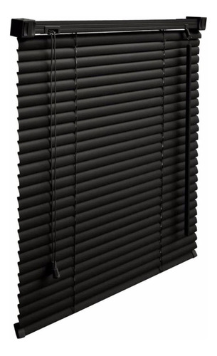 Cortina Horizontal Blackout Persiana Pvc Cinza 80x130