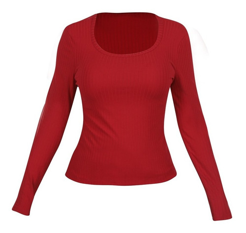 969-90 Blusa Dama Mujer Azul Y Rojo