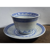 Mini Bowl Y Plato Arrocero Porcelana China Impecable !!!