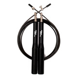 Set Speed Rope Cuerda Premium Con Reemplazo Wod Pro® Color Negro
