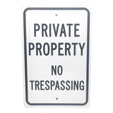 Kraken Sign Co. - Señal De Propiedad Privada No Trespassing 