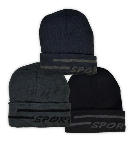 Gorros De Lana Por Mayor Invierno Corderito Sport X 6 Un