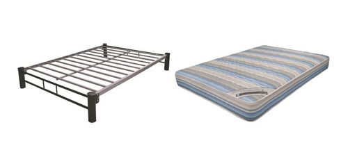 Base Para Cama Metalica Matrimonial Con Colchon Montecarlo