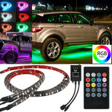 Luces Led Rgb Para Coche, 4 Tiras, Bajo El Resplandor Del Co