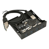 Panel Frontal Pcie A Usb 3.0 Para Pc, 4 Puertos, 5 Gbps, Pci