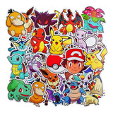 Stickers Calcomanias Pokemon Dibujos Animados Anime Pikachu