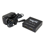 Splitter Amplificador Cable Hd 1x2 4k 3d A 220v Mi Ns Htec