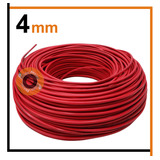 Rollo De Cable Unipolar 4 Mm Broke X100 Mts Color Rojo Full