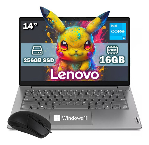 Laptop Lenovo V14 G3 Core I3-1215u 256gb Ssd 16gb Ram + Kit
