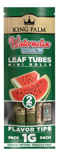 Rolling Paper Blunt King Palm Flavor Mini Rolls X2 Organicos