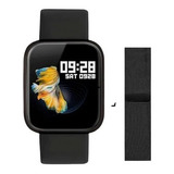 Relógio Smartwatch P70 Com 2 Pulseiras (aço/silicone) Pretas