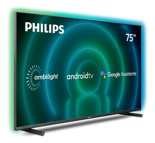 Smart Tv 75'' 4k Ambilight Android 75pug7906 Philips Bivolt