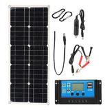 100w Panel Solar 20a Lcd Controller 12v Cargador De Batería