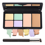 Paleta De Corrector De 6 Colores, Paleta De Contorno De Cre.