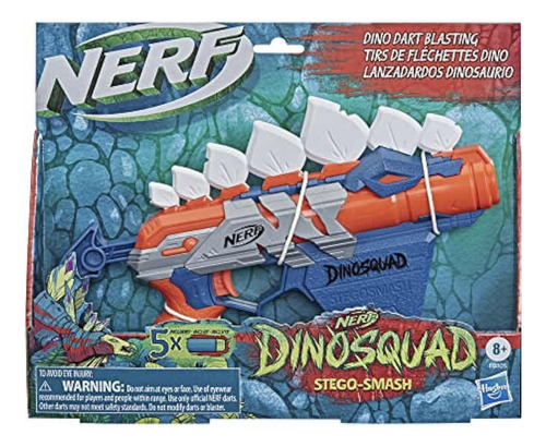Nerf Dinosquad Stego-smash Dart Blaster, 5 Dardos Nueva