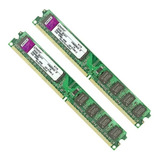 Kit Memórias Kingston Ddr2 4gb(2x2gb) 667mhz Desktop