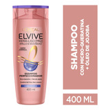 Shampoo Keraliso Brillo Y Sedosidad Elvive 400ml X 2u