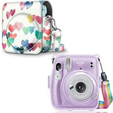 Funda Y Bolsa De Corazones Para Fujifilm Instax Mini 11