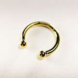 Piercing Falso Orelha Cartilagem Folheado Ouro 18k