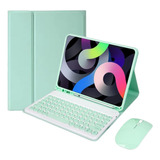 Funda C/teclado Para iPad 2021 9g/2020 8g/7g 10.2inch Green