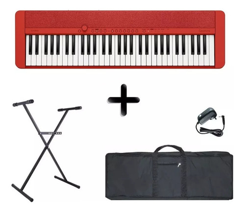 Teclado Casio Ct-s1rd + Fuente + Soporte + Funda