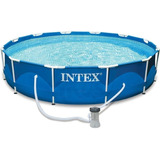 Piscina Estrutural Intex 6.503l Com Filtro 110v 2.006l/h