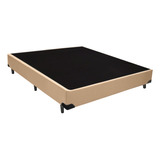 Cama Box Casal Sintético Sereneprime Bege 138x188x40