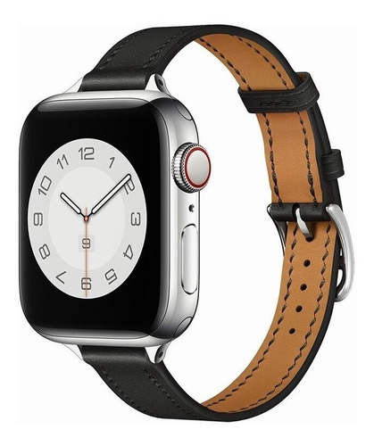 Pulseira De Couro Para Apple Watch Band Series Se 9 8 7 6 5