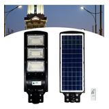 Solar Luminária Pública Poste Rua Led 150w C/sensor Cinza