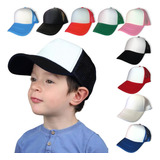 6 Gorras Infantil D Malla Esponja Trucker Camionero