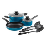 Set 8 Utensilios De Cocina Gibson Home De Aluminio Con Tapa