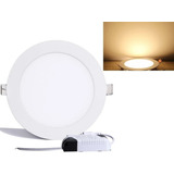 Luminario Plaflon Led 3w De Empotrar Luz Calida Oferta 12 Pz