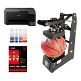 Máquina Estampadora De Pelotas Futbol Basket  + Epson A4